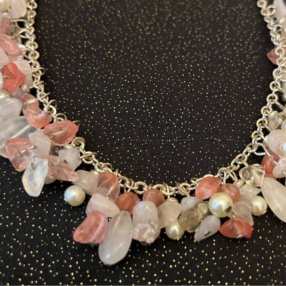 Chaps Pink and Silver Necklace - Picture 2 of 3